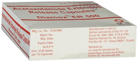 Diamox ER 500 Capsule image Diamox ER 500 Capsule image