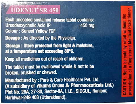 Udenut SR 450 Tablet image Udenut SR 450 Tablet image