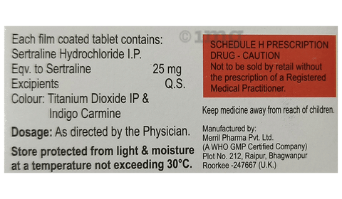 Sertaday 25 Tablet image Sertaday 25 Tablet image