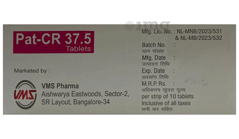 Pat-CR 37.5 Tablet image