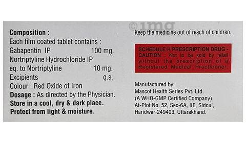 Activegaba-NT 100 Tablet image