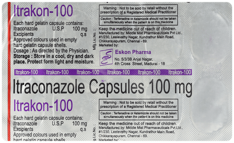 Itrakon 100mg Capsule image