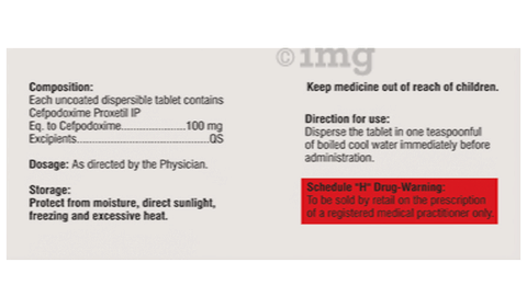 Cefponeta 100 Tablet DT image Cefponeta 100 Tablet DT image