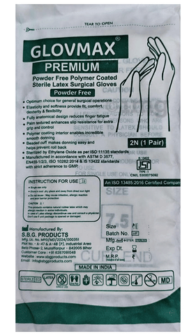 Glovmax Premium Powder Free Polymer Coated Sterile Latex Surgical