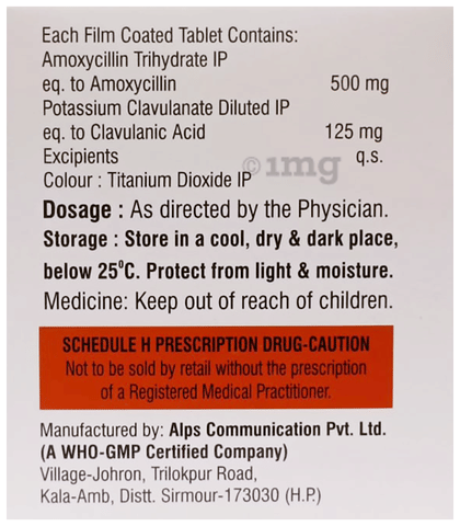 Insuclav 625 Tablet image