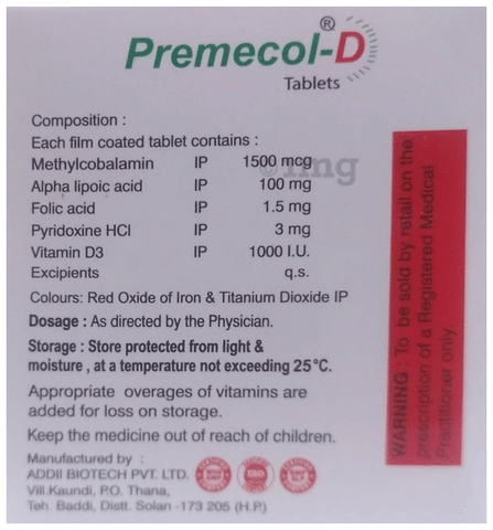 Premecol-D Tablet image