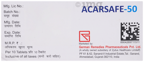 Acarsafe 50 Tablet image Acarsafe 50 Tablet image