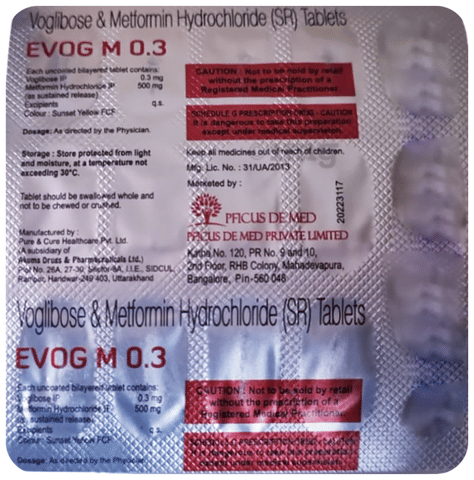 Evog-M 0.3 Tablet SR image Evog-M 0.3 Tablet SR image