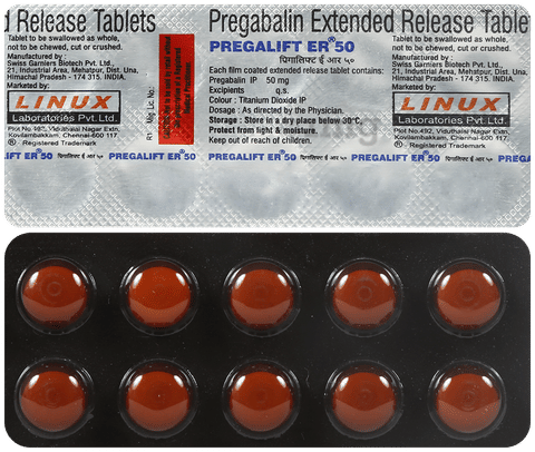 Pregalift 50mg Tablet ER image