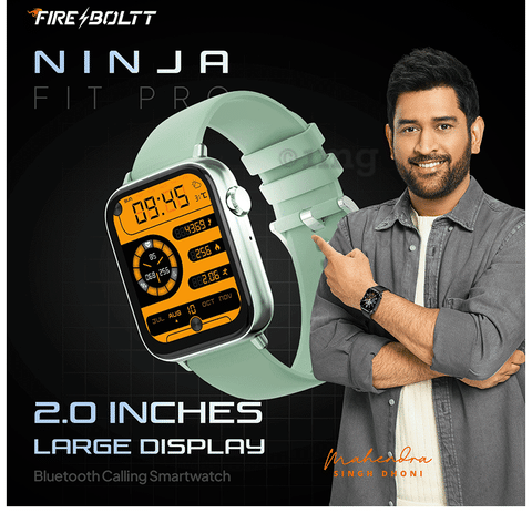 Fire-Boltt Ninja Fit Pro Smartwatch Green: Buy box of 1.0 Unit at best  price in India
