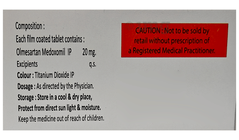 Olmenol 20 Tablet image Olmenol 20 Tablet image