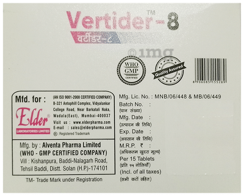Vertider 8 Tablet image Vertider 8 Tablet image