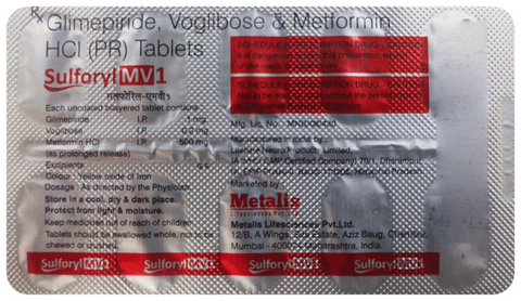 Sulforyl MV 1 Tablet PR