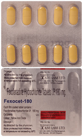 Fexocet 180mg Tablet image Fexocet 180mg Tablet image