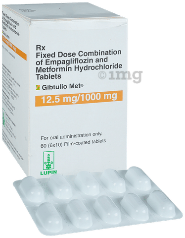 Gibtulio Met 12.5mg/1000mg Tablet