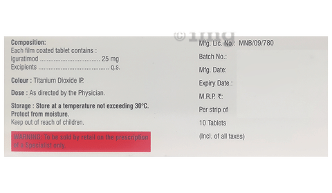 Iguvic 25 Tablet image