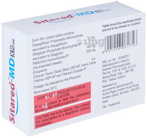Sitared-MD XR 500 Tablet image Sitared-MD XR 500 Tablet image