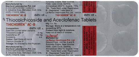 Thichoren AC 100mg/8mg Tablet image