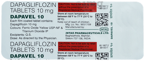 Dapavel 10mg Tablet image