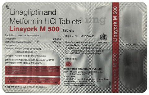 Linayork M 500 Tablet image Linayork M 500 Tablet image