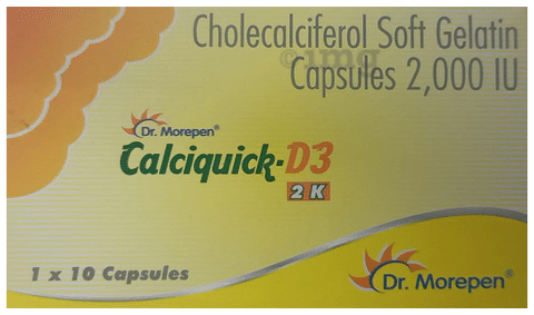Calciquick-D3 2 K Soft Gelatin Capsule