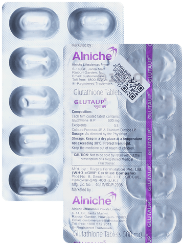 tab glutathione 500mg price Glutone L-Glutathione 500mg WIth Vitamin C Effervescent (15 Tablets) for  Skin main image 1