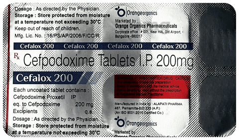 Cefalox 200 Tablet image