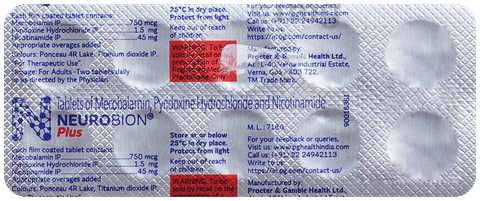 Neurobion Plus Tablet | With Essential Vitamins | Nutrition Care image