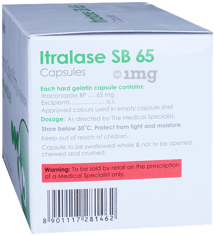 Itralase SB 65mg Capsule image