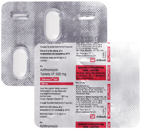 Zithrolect 500 Tablet image