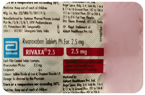 Rivaxa 2.5mg Tablet