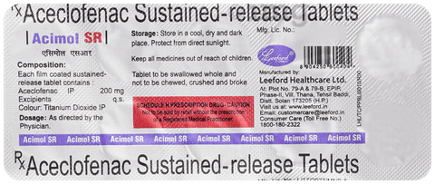 Acimol 200mg Tablet SR image