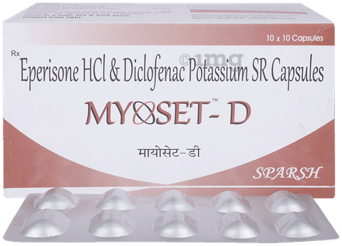 Myoset-D 150mg/100mg Capsule SR image Myoset-D 150mg/100mg Capsule SR image