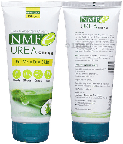 NMF e Urea Aloe Vera Cream For Dry Skin Condition of Hands