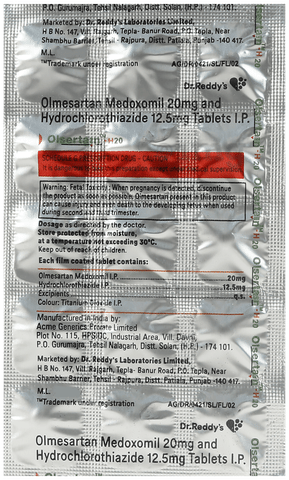 Olsertain-H -20 Tablet image Olsertain-H -20 Tablet image