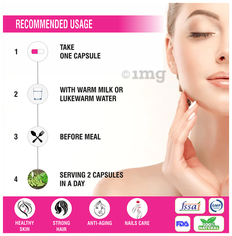 Health Mart L-Glutathione 1000mg Capsule: Buy bottle of 60.0 capsules at  best price in India