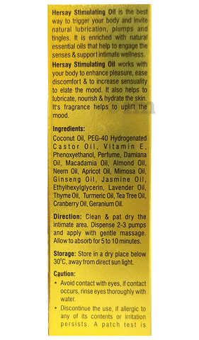 Hersay Stimulating Oil: Buy bottle of 50.0 ml Oil at in India | 1mg Hersay Stimulating Oil: Buy bottle of 50.0 ml Oil at in India | 1mg