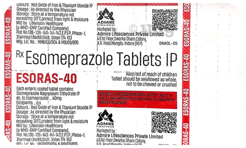 Esoras 40 Tablet image