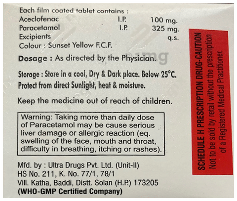 Enex P 100mg/325mg Tablet