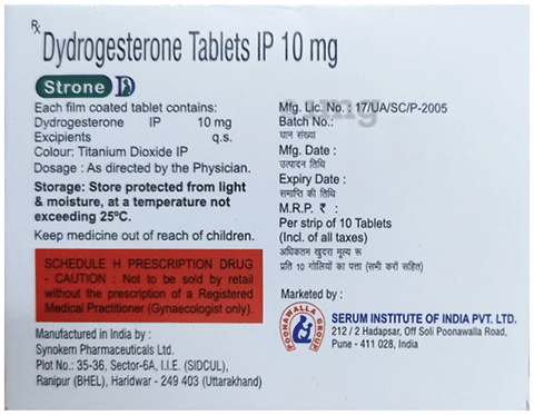 Strone D 10mg Tablet image Strone D 10mg Tablet image