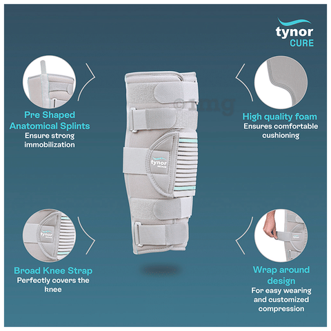 Tynor D13 Knee Immobilizer 14 CH XXL: Buy packet of 1.0 Unit at