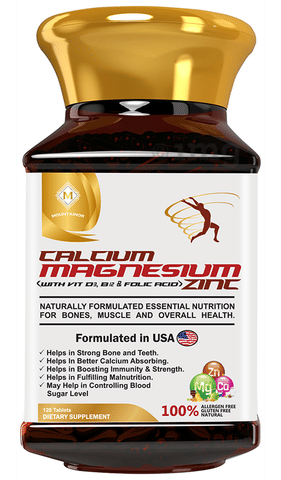 Mountainor Calcium Magnesium Zinc Tablet: Buy bottle of 120 ...