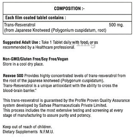 Resvae 500mg Tablet image