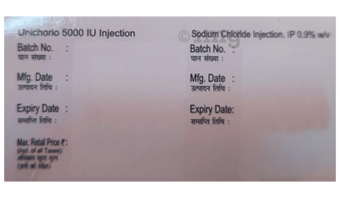 Unichorio 5000IU Injection Combi Pack image Unichorio 5000IU Injection Combi Pack image