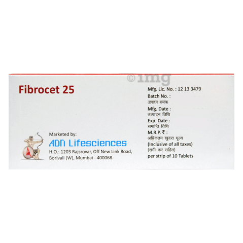 Fibrocet 25 Tablet image Fibrocet 25 Tablet image