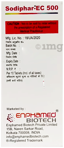 Sodiphar-EC 500 Tablet image Sodiphar-EC 500 Tablet image