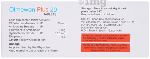 Olmewon Plus 20 mg Tablet image