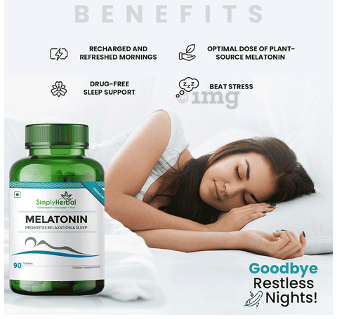 Simply Herbal Melatonin Tablet image