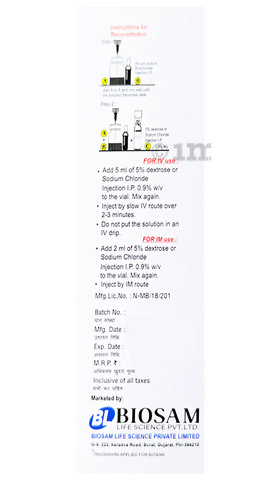 Biosunate 60mg Injection image Biosunate 60mg Injection image