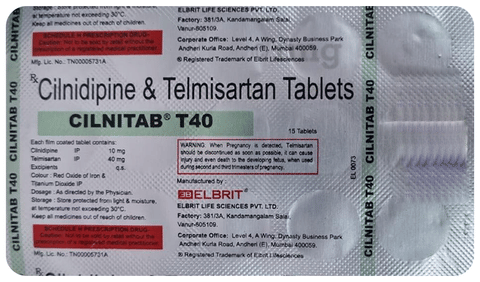 Cilnitab T 40 Tablet image